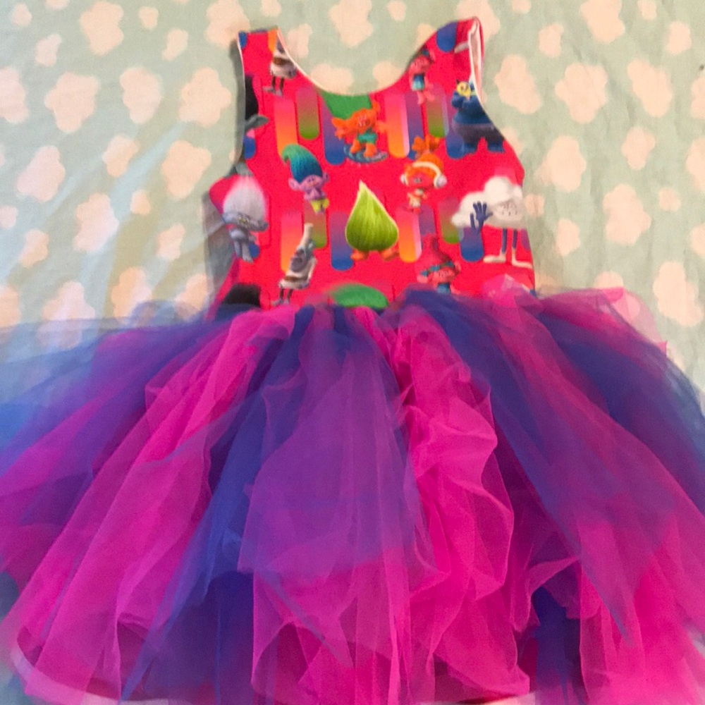 Dee and Ollie Trolls Tutu dress